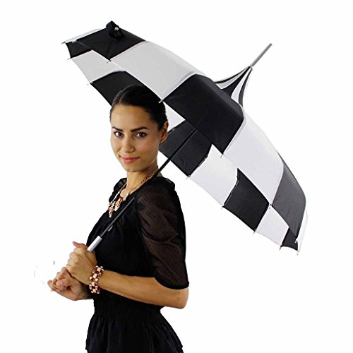 Parisian Pagoda Parasol in Black and White