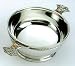 Topaz w/ Celtic Weave Handle English Pewter Quaich Bowl