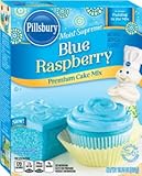 Pillsbury Blue Raspberry Moist Supreme Premium Cake Mix, 15.25 oz - 2 pack