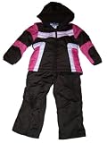 Girls Toddler 2pc Set, Sportcaster Snowsuit, Coat/jacket and Ski Bibs/pants, 2t Color Bocked