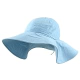 Cotton Wide Brim Hats-Lt Blue W27S67B