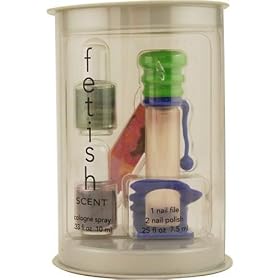 Fetish By Dana For Women. Set-cologne Spray .33-Ounce & Two Nail Polish & One Nail File