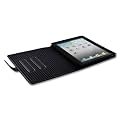 Proporta - Funda de cuero con pespunte de aluminio para iPad 2 de Apple color negro