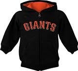 MLB Youth San Francisco Giants Fleece Full Zip Hoodie (Black, Medium)
