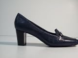 Liz Claiborne 'Wilma' Leather Pump (11M Navy)
