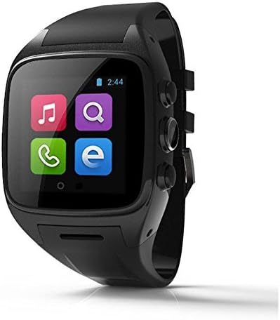 Apltch X01 Android Smart Watch 1.54" Dual Core 512M+4GB Memory Bluetooth Smartwatch Phone 5M Camera Support GPS Wifi TF Card Goole Play Games Web Surfing App Free Downloading (Black)