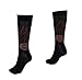 Pair of Mens Black And Orange Harley Davidson Logo Flame Socks