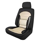 Pilot Automotive SC-278T Black and Tan Simulated Leather Cushion