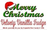 Merry Christmas Hat Velvety Vanilla Fudge