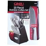 Ginsu Stainless Steel 20-pc. Traditional Block Knife Set