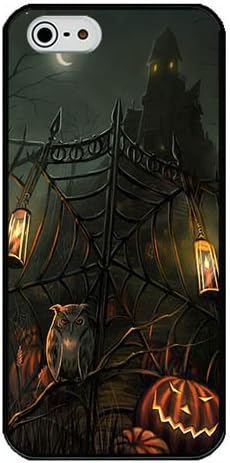 iPhone 4S Case, iPhone 4 Case - Halloween Scary Horror Gate Hard PC Plastic Snap - on Case Back Cover for Apple iPhone 4S Black