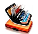 Ogon Aluminum Small Smooth Wallet - Orange (Orange)