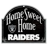 Oakland Raiders NFL football Home Arch Shaped Wooden Sign