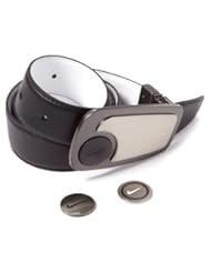 Nike Golf Mens Ballmarker II Belt, Black/White, 38