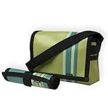 Avocado and Green Dinosaur Daytona Messenger Diaper Bag
