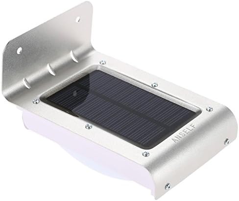 1 X Solar Powered 16 LED PIR Motion Sensor Stairway Outdoor Garden Path Wall Light