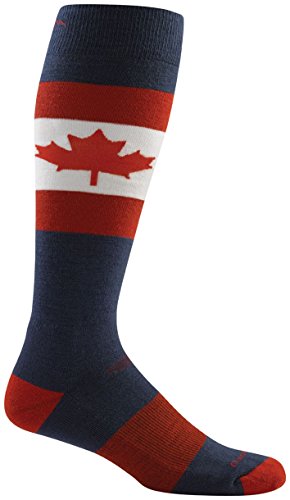 Darn Tough Merino Wool Ski O Canada Over-the-Calf Cushion Sock - Men's