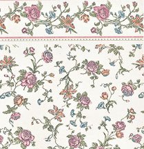 Dollhouse Miniature Raffina Cream Wallpaper