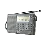 ETON E100 Gun Metal - Recepteur radio portable AM/FM/Ondes Courtes - 200 M�moires - Etui de protection.par Eton