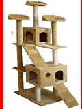 180cm Beige Hochwertige Kratzbaum Katzenkratzbaum Katzenbaum Katzen Baum 1,80 m NEU