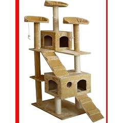 180cm Beige Hochwertige Kratzbaum Katzenkratzbaum Katzenbaum Katzen Baum 1,80 m NEU