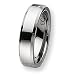 Beveled Edge Polished Tungsten Carbide Ring (6.0 mm) - Sizes 6-13