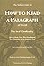 Thinker's Guide to How to Read a Paragraph: The Art of Close Reading