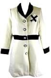 Cushh Cream Jacket Button Up Knee Length Trench Coat Jacket