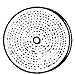 Dico Prod. Corp. 52740-6 Spiral Sewed Buffing Wheel 1/4"