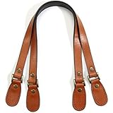 byhands Genuine Leather Crack Pattern Tan Purse Handles (30-6001-C), 23.8"