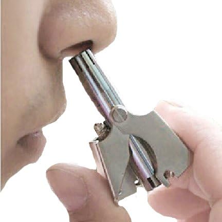 Rabbit Rachel Slap-up Stainless Steel Vortex Wet/dry Nose and Facial Hair Trimmer/ Manual Environmental Trimmer