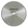 Hitachi 988922 15-Inch 80 Tooth ATB Miter Saw Blade with 1-Inch Arbor