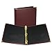 Samsill Classic Collection Leather 3 Ring Binder, Executive Presentation Portfolio, 1.5 Inch (Holds 325 Sheets), Brass Round Ring, Burgundy