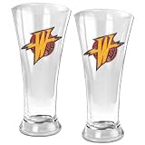 Golden State Warriors 2 Piece Glass Pilsner Set