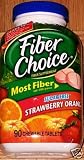 [Pack Of 2] Fiber Choice Fiber Supplement Sugar Free Strawberry Orange 90 Chewable Tablets