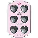 Wilton 6-Cavity Nonstick Heart Mini Cake Pan