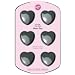 Wilton 6-Cavity Nonstick Heart Mini Cake Pan