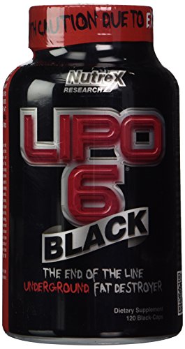 NUTREX LIPO-6 Black 120 Caps (DMAA-FREE) Extreme Fat Destroyer