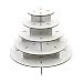 Cupcaketree Original Mini Round Cupcake Stand - 5-Tier - Holds 40-100 Cupcakes!
