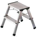 Hailo 4321-001 Stepke-Model 330-Pound Capacity Aluminum Step Stool, 2-Step