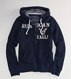 American Eagle アメリカンイーグル メンズ パーカー フーディー [ネイビー/LOGO] 並行輸入品