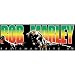 Bob Marley Rectangle Reggae Colored Logo on Black - Sticker / Decal Image