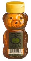 HoneyTree's Pure Honey & Fruit, Lemon, 8-Ounce Plastic Bears (Pack of 12)