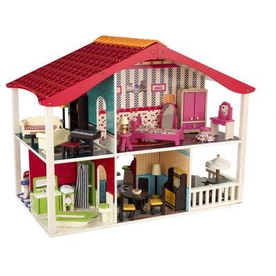Cherry Hill Dollhouse w/ Bonus Set of Furniture