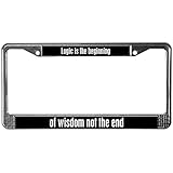 CafePress Star Trek Logic Quote License Plate Frame License Frame - Standard