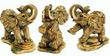 Set Of 6 Miniature Elephant Figurines/Statuates In 3 Styles 4