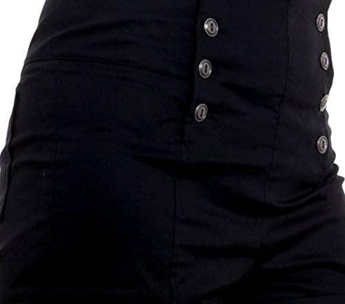 UBTREND Women's Trendy High Waist Button Down Shorts Small black