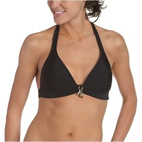 Jessica Simpson Women's Charming Push Up Halter Bikini Top