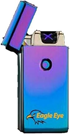 Eagle Eye X Electric Lighter USB Dual Beam Inferno Arc Lighter - Dual Arc Electronic Lighter, Rechargeable, Windproof, Cigarette Lighter with Gift Box