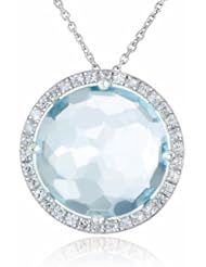 Kalan by Suzanne Kalan Round Blue Topaz Necklace